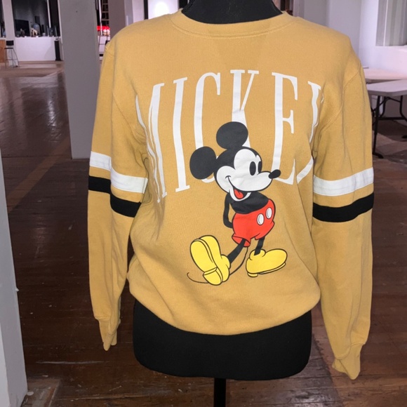 Mustard yellow Mickey Mouse sweatshirt - Picture 7 of 12